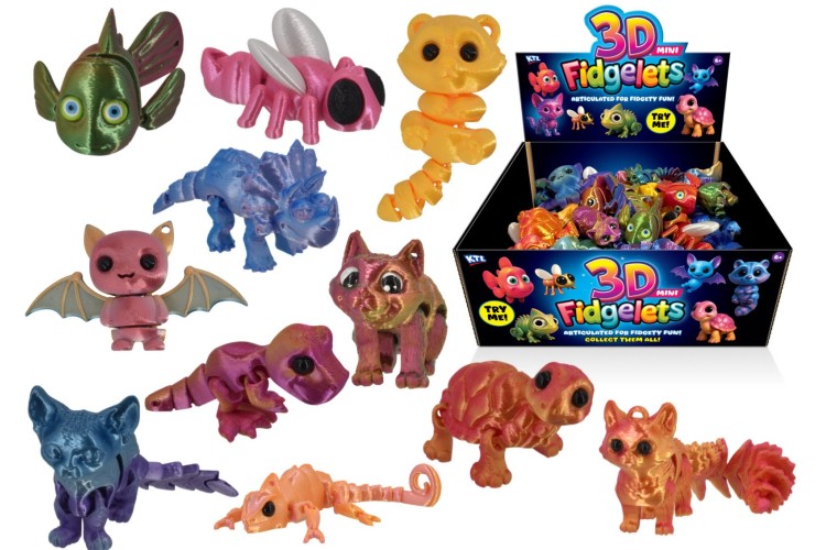 KTL 3d Mini Fidgelets - 12 Assorted