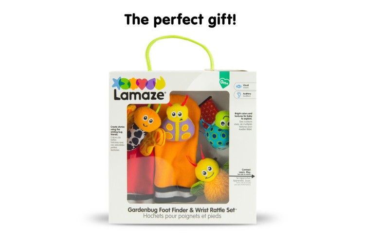 Lamaze Gardenbug Wrist Rattle Footfinder Set
