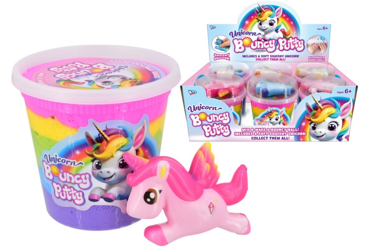 Large Unicorn Bouncing Putty Tub