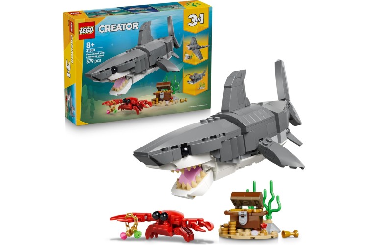 LEGO Creator 3in1 Fierce Shark with a Treasure Chest 31381 