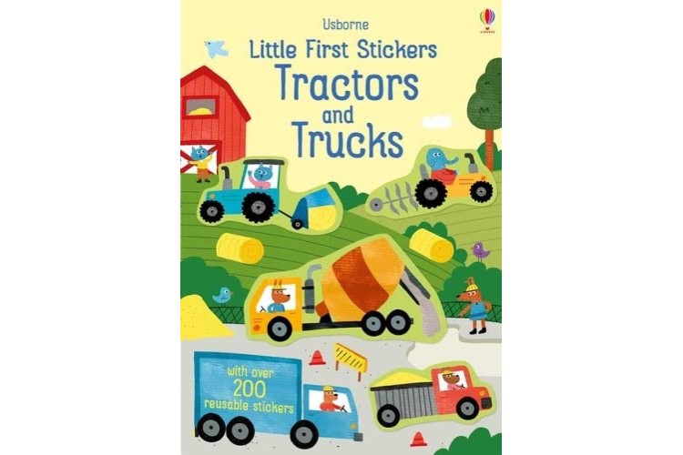 LITTLE FIRST STICKERS Tractors & Trucks Book