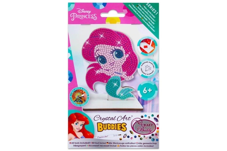 Ariel, Disney Little Mermaid, Crystal Art Buddy