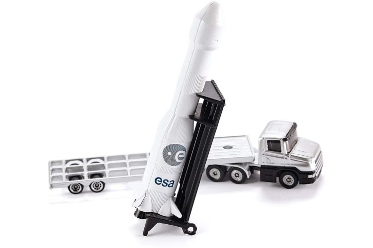 SIKU Low Loader With Rocket 1614 ALPHA