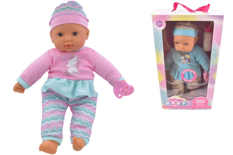 Lullaby Baby Soft Baby Doll With Bottle And Dummy