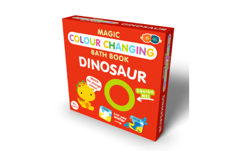 Magic Colour Changing Bath Book - Dinosaur Buddy & Barney