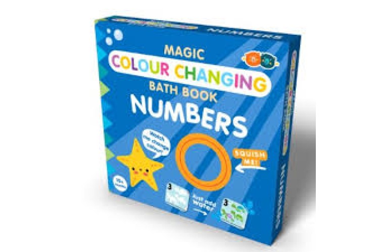 Magic Colour Changing Bath Book - NUMBERS Buddy & Barney