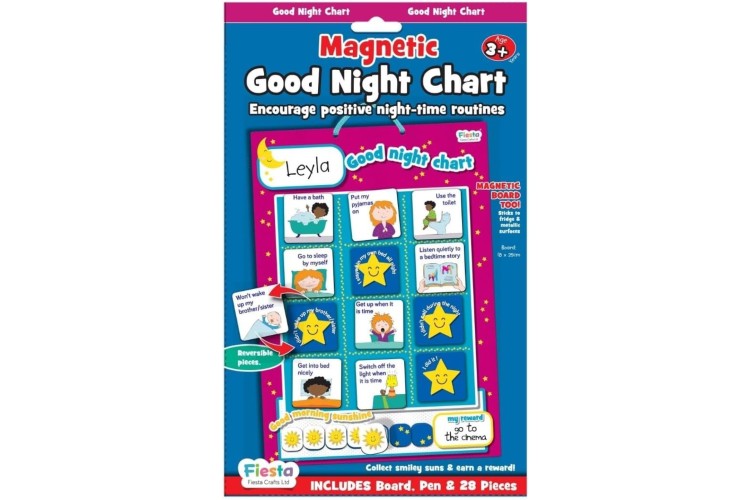Magnetic Good Night Chart Positive Night-Time Routines