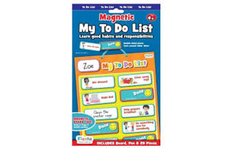 Magnetic My To Do List - Learn Good Habits & Responsibilities