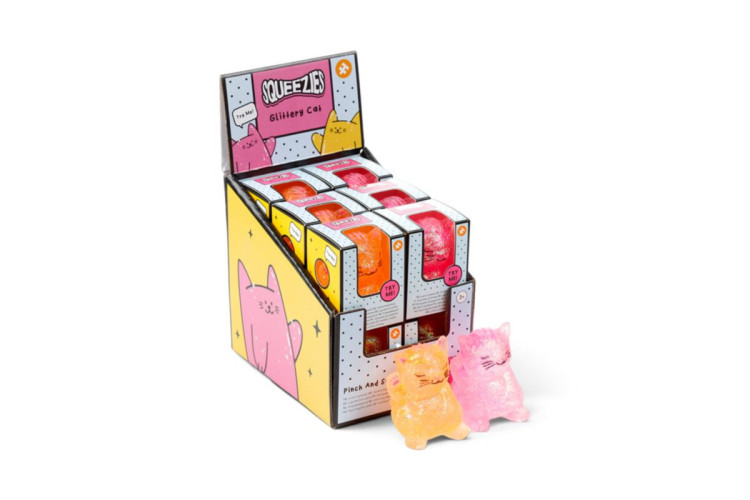 Maltose Squeezy Glitter Cat Stress Toy