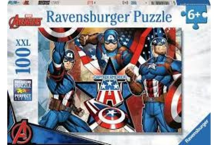 Marvel Avengers Captain America, 100pc XXL Jigsaw Puzzle