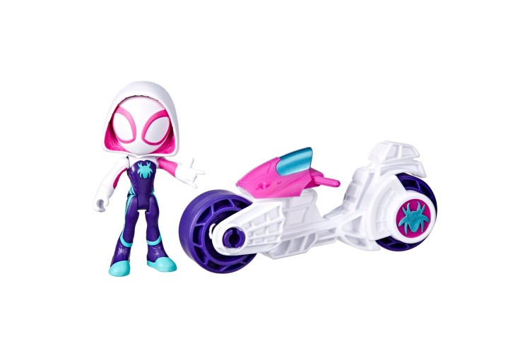 Marvel's Spidey: Ghost Spider with Motorcycle - Playset