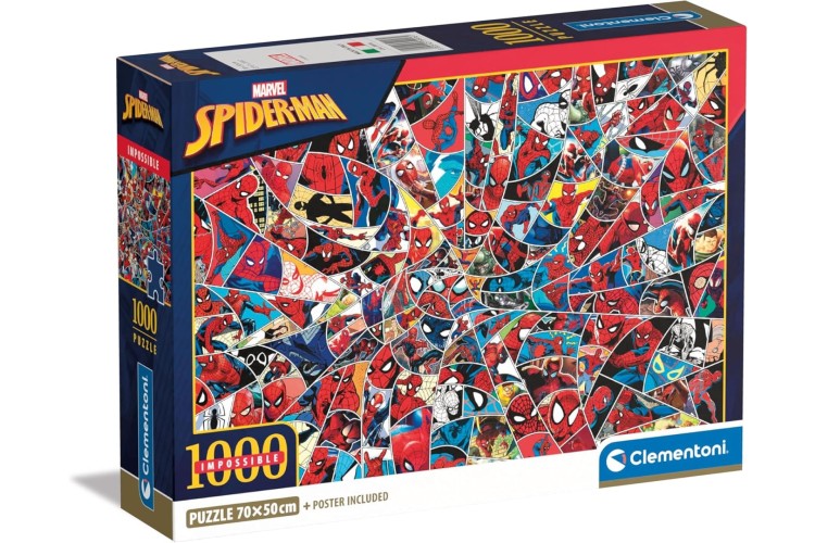 Marvel Spiderman 1000PCS IMPOSSIBLE COMPACT BOX ASSORTMENT Clementoni