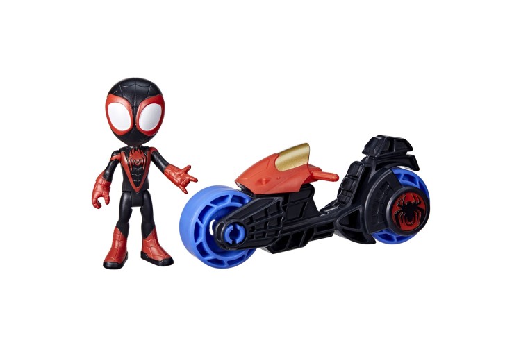Marvel Spidey and His Amazing Friends - Miles Morales with Motorcycle Set