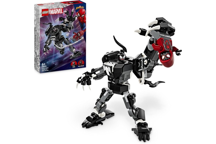 LEGO Marvel Venom Mech Armor vs. Miles Morales 76276