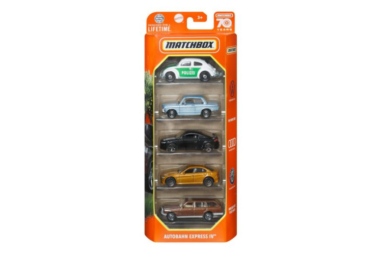 Matchbox 5 car sets - assorted