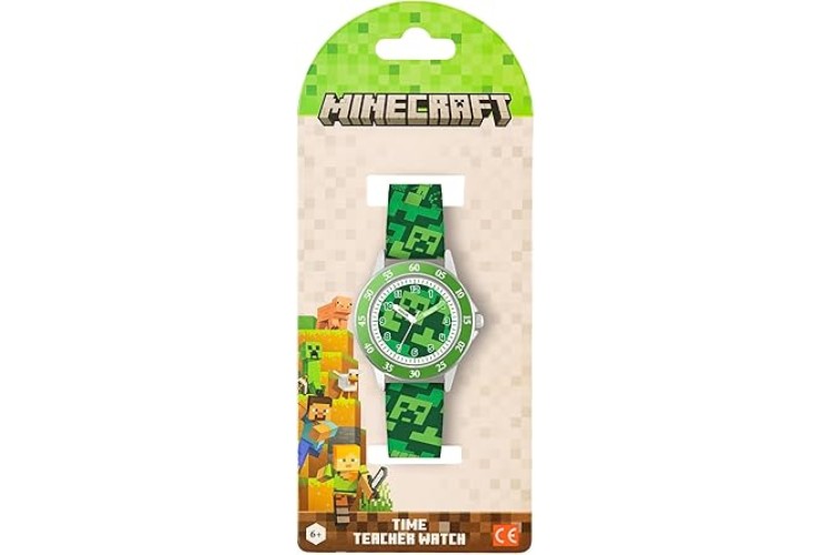 Minecraft Creeper Time Teacher Watch