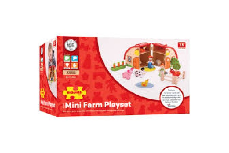 Mini Farm Playset By Bigjigs FSC 100%
