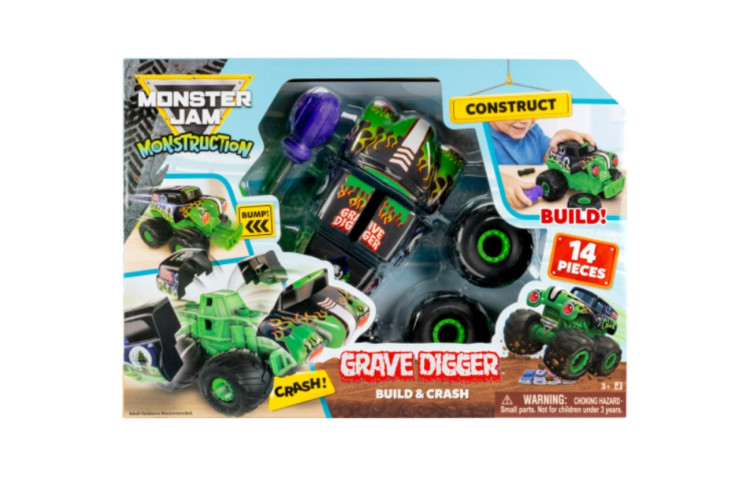 Monster Jam - 8In Monstruction Truck - Grave Digger