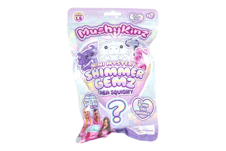 Mushykinz Shimmer Gemz Taba Squishy 3 Pack