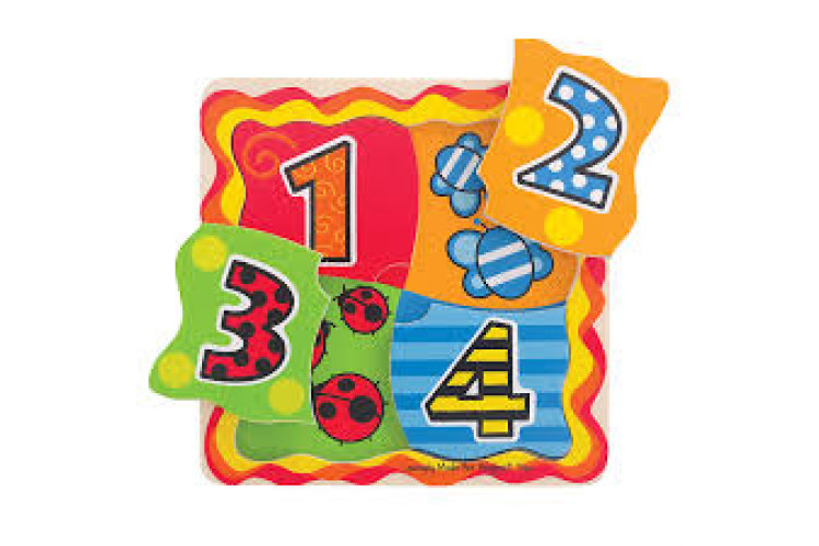 Bigjigs My First Matching Numbers Puzzle Wooden
