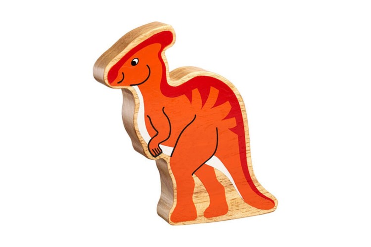 Natural orange parasaurolophus