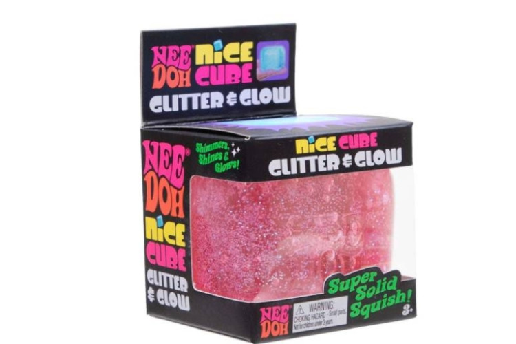 Needoh Glitter & Glow Nice Cube