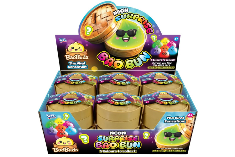 Neon/Glow In The Dark Bao Buns In Dumpling Case