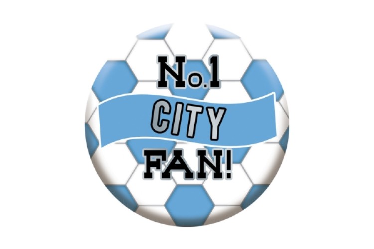 No.1 City Fan 5.5cm Football Badge