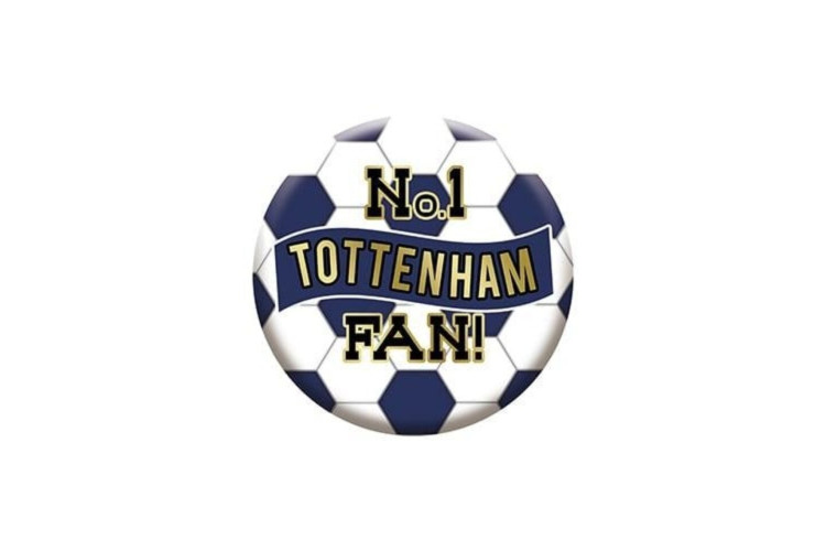 No.1 Tottenham Fan 5.5cm Football Badge