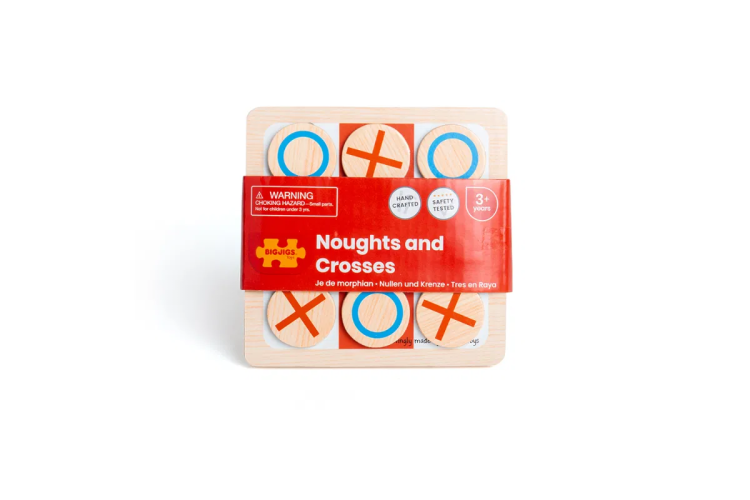 Bigjigs - Noughts and Crosses Game + storage bag