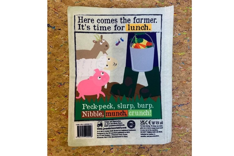 Nursery Times Crinkly Newspaper - Farm Animals