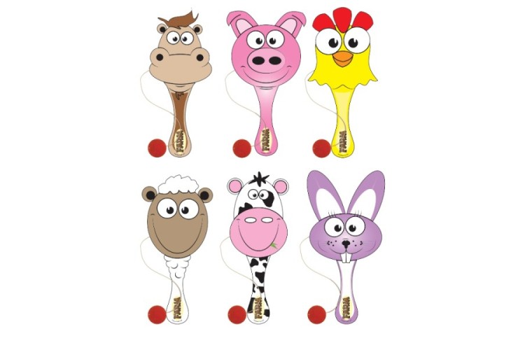 Paddle Bat and Ball Farm