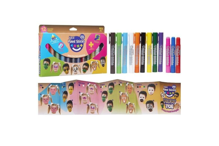 Paint Sticks Face 12Pk