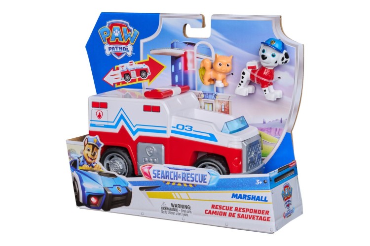 Paw Patrol Search & Rescue Marshall Rescue Responder Vehicle with 2 Figures
