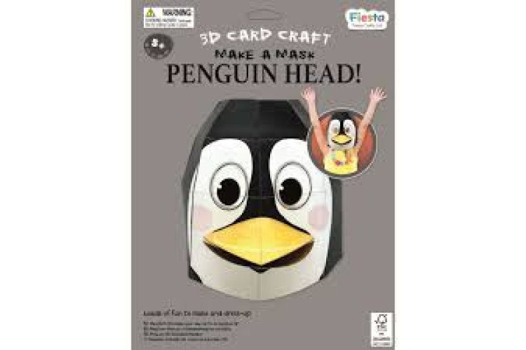 Penguin 3D Mask Card Craft Kit 