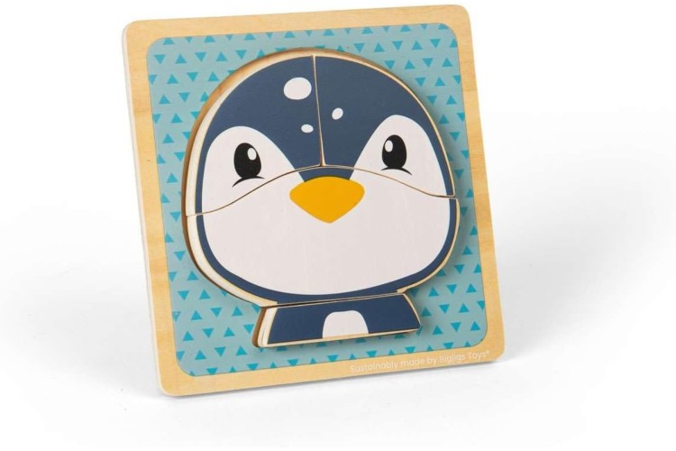 Bigjigs Wooden Penguin Chunky Puzzle