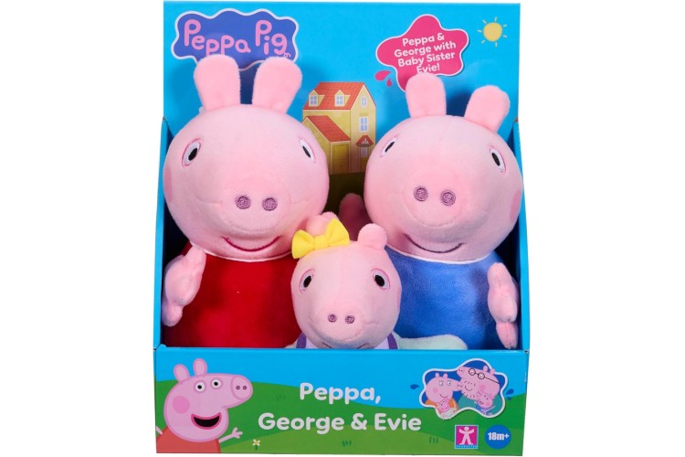 PEPPA PIG PEPPA GEORGE & EVIE