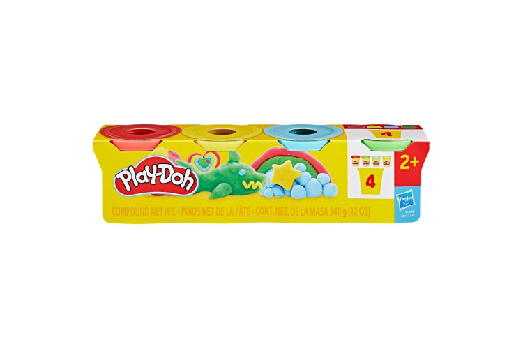 PLAY DOH 4 PACK RED, YELLOW BLUE, GREEN