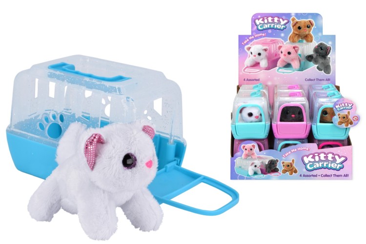 Plush Cat In Carry Case 