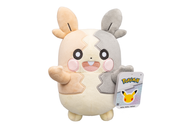 Pokemon - 8in Plush Morpeko Pastel Full Belly 30th Anniversary
