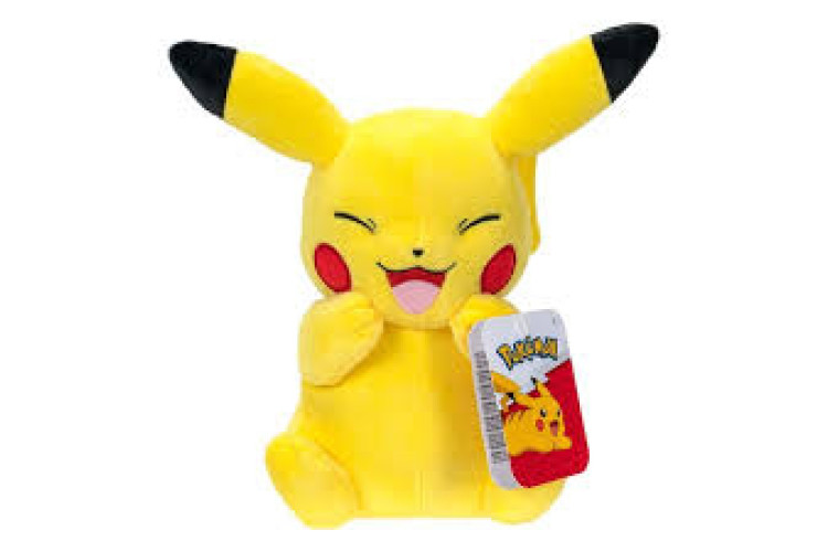 Pokemon 8in - Laughing Pikachu Soft Toy