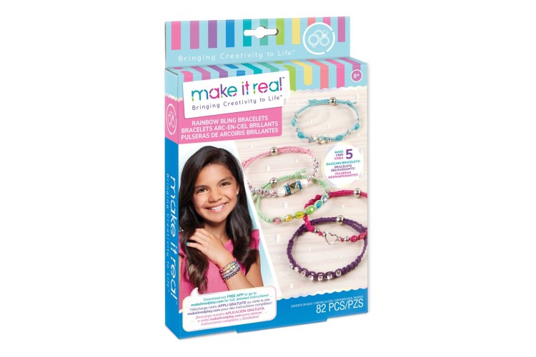 Make it real Rainbow Bling Bracelets