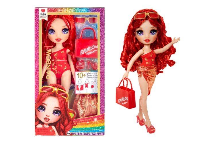 Rainbow High Swim and Style Fashion Doll - Ruby