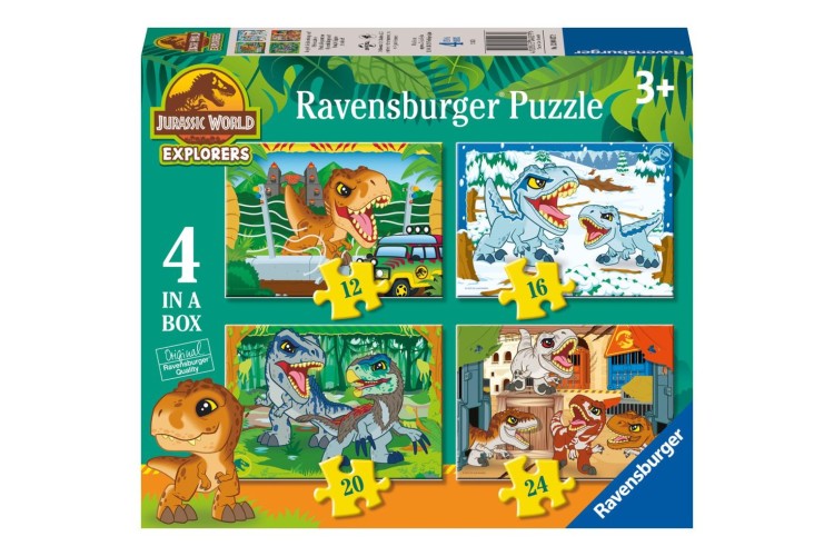 Ravensburger Jurassic World Explorers 4 in a box