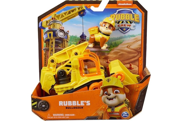 Rubble & Crew, Rubble’s Bulldozer Toy Truck with Movable Parts 