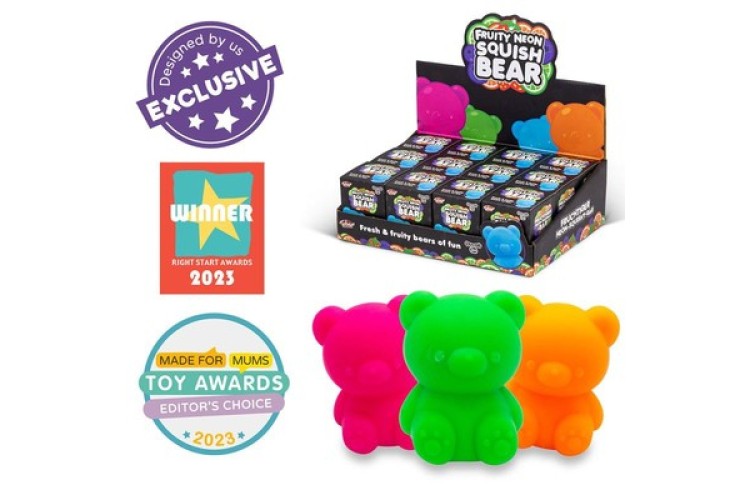 SCRUNCHEMS FRUITY NEON SQUISH BEARS
