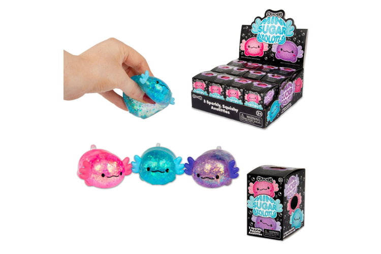 SCRUNCHEMS MINI SUGAR AXOLOTLS - 3PK