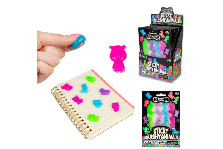 SCRUNCHEMS STICKY SQUISHY ANIMALS