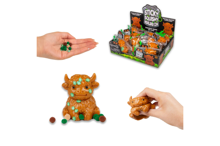 SCRUNCHEMS STICKY SQUISHY HIGHLAND COW