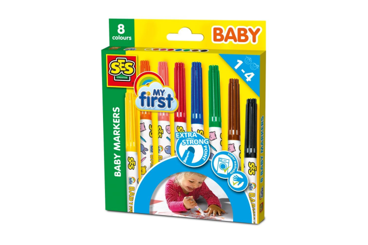 SES Creative - My first - Baby markers 8 colours